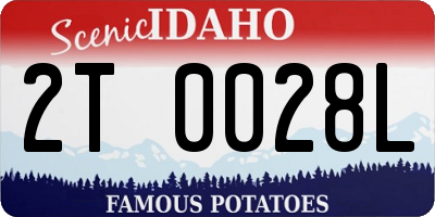 ID license plate 2T0028L