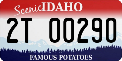 ID license plate 2T0029O