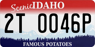 ID license plate 2T0046P