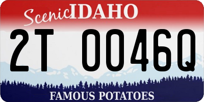ID license plate 2T0046Q