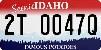 ID license plate 2T0047Q