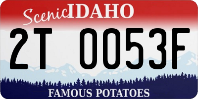 ID license plate 2T0053F