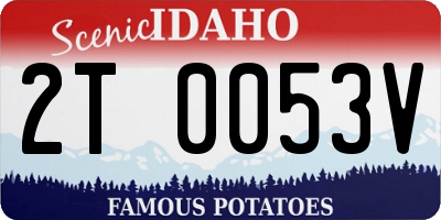ID license plate 2T0053V