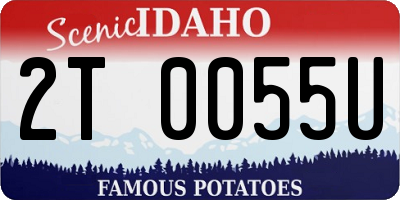 ID license plate 2T0055U