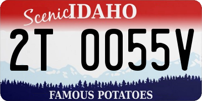 ID license plate 2T0055V