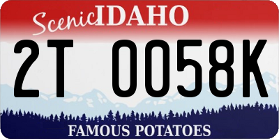 ID license plate 2T0058K