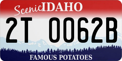 ID license plate 2T0062B