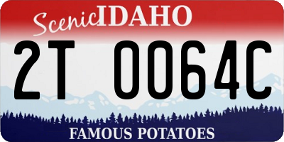 ID license plate 2T0064C