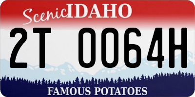 ID license plate 2T0064H