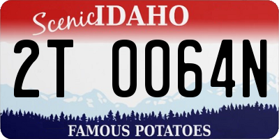 ID license plate 2T0064N