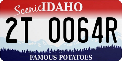 ID license plate 2T0064R