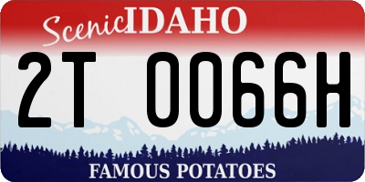 ID license plate 2T0066H