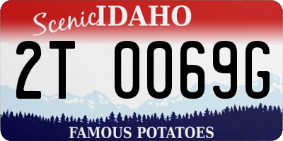 ID license plate 2T0069G
