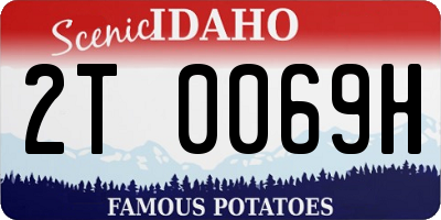 ID license plate 2T0069H
