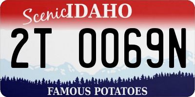 ID license plate 2T0069N