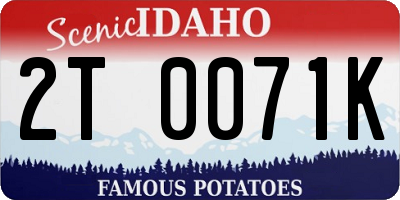 ID license plate 2T0071K