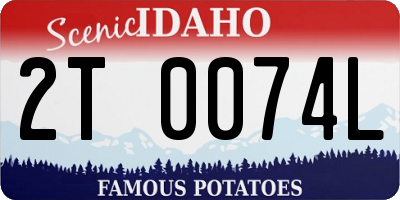 ID license plate 2T0074L