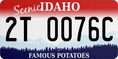 ID license plate 2T0076C