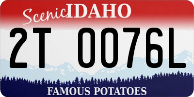 ID license plate 2T0076L