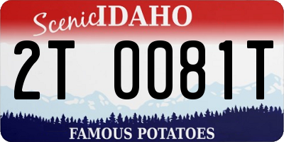 ID license plate 2T0081T