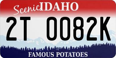 ID license plate 2T0082K
