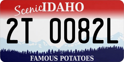 ID license plate 2T0082L