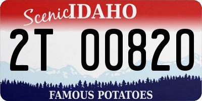ID license plate 2T0082O