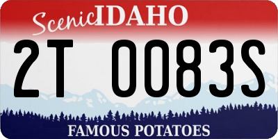 ID license plate 2T0083S