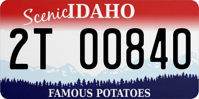 ID license plate 2T0084O