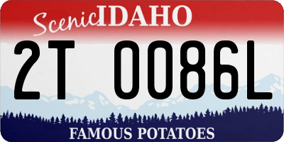 ID license plate 2T0086L