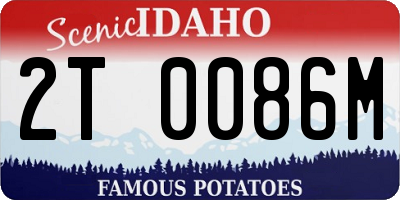 ID license plate 2T0086M