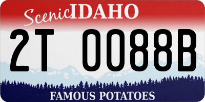 ID license plate 2T0088B