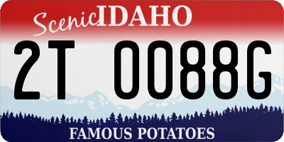 ID license plate 2T0088G