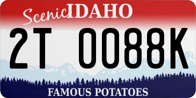 ID license plate 2T0088K