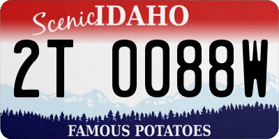 ID license plate 2T0088W