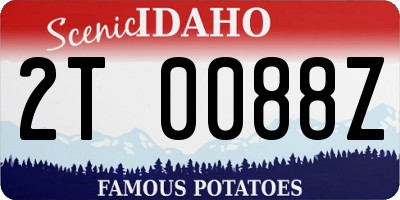 ID license plate 2T0088Z