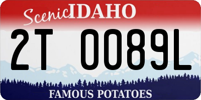 ID license plate 2T0089L
