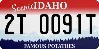 ID license plate 2T0091T