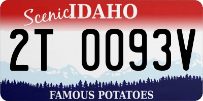ID license plate 2T0093V