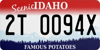 ID license plate 2T0094X