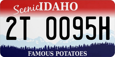 ID license plate 2T0095H