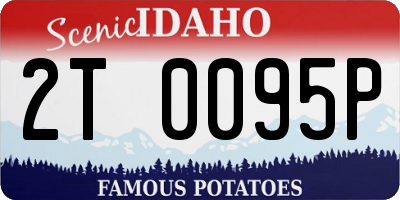 ID license plate 2T0095P