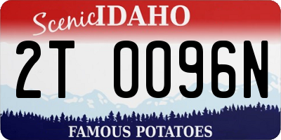 ID license plate 2T0096N