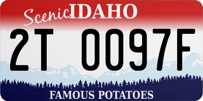 ID license plate 2T0097F
