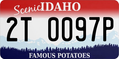 ID license plate 2T0097P