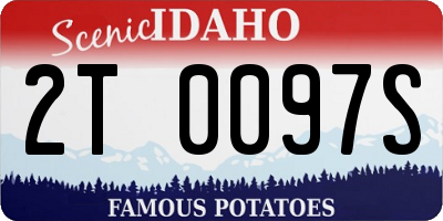 ID license plate 2T0097S
