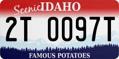 ID license plate 2T0097T