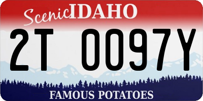 ID license plate 2T0097Y