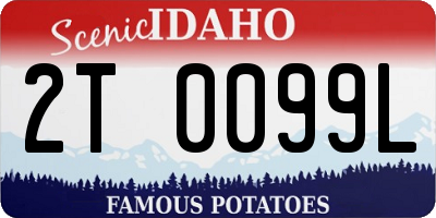 ID license plate 2T0099L