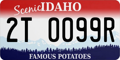 ID license plate 2T0099R